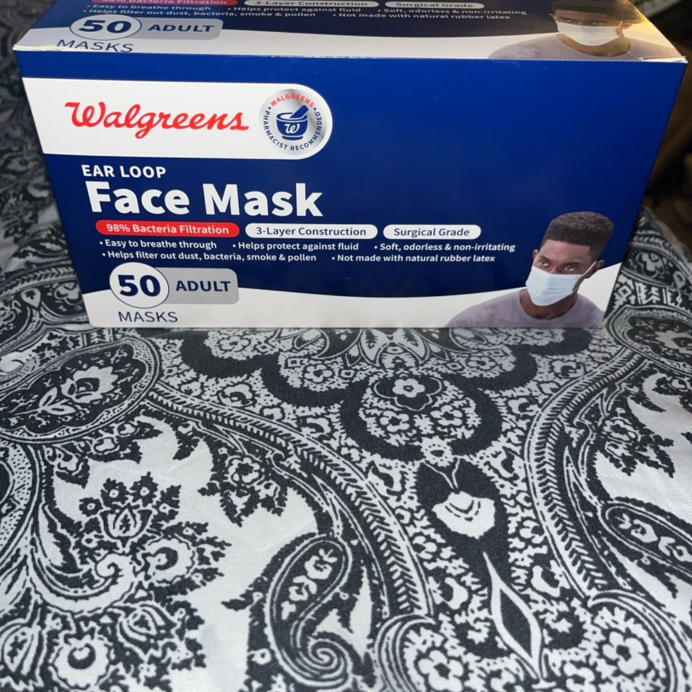 Walgreens Blue Ear Loop Face Mask